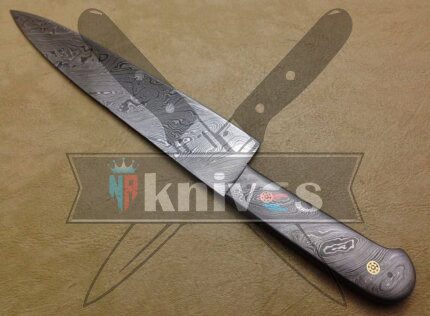 Handmade Chef Kitchen Knife With Damascus Handle