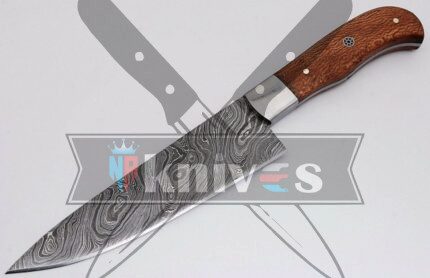 Handmade Chef Kitchen Knife With Maple Wood Handle