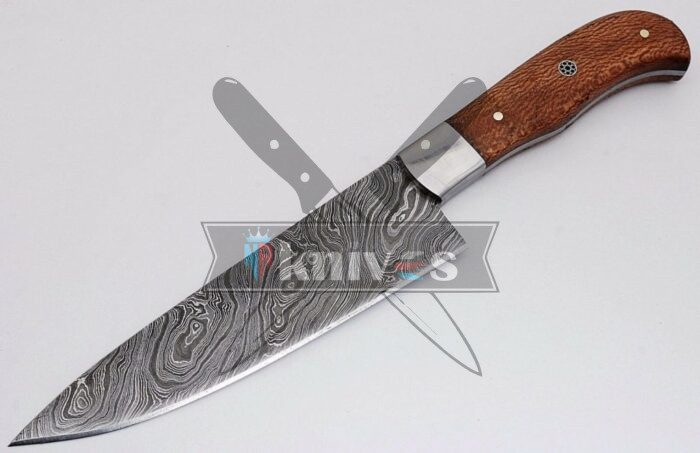 Handmade Chef Kitchen Knife With Maple Wood Handle