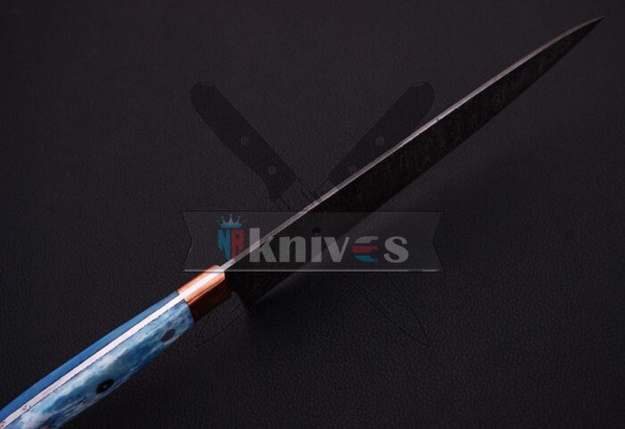 Handmade Chef Knife Colored Camel Bone Handle