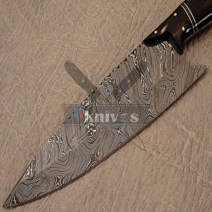 Handmade Chef Knife With Buffalo Horn Handle