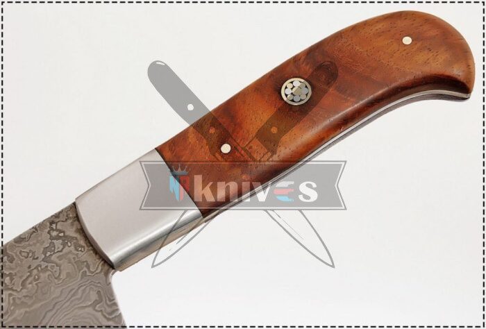 Kitchen Knife With Rose Wood Handle