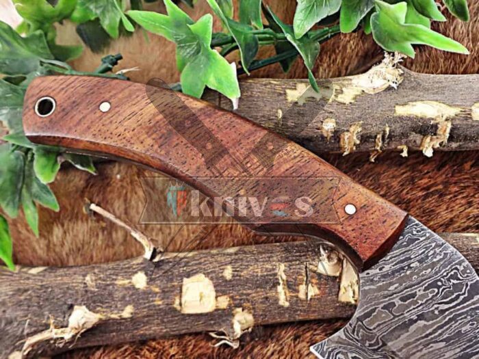 Western Style Chef Kitchen Knife Rose Wood Handle